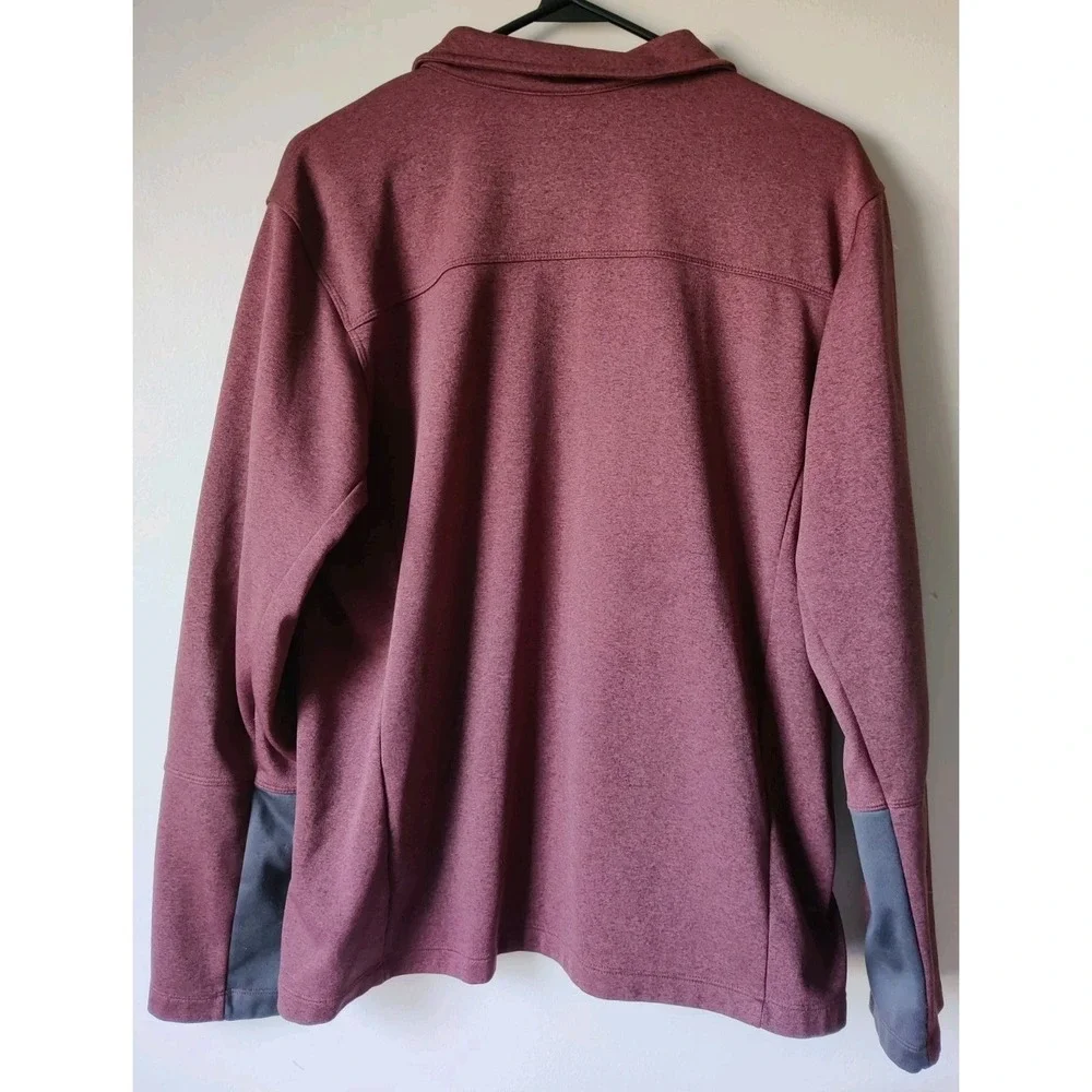The North Face Men's Canyonlands Full-Zip‎ Fleece Jacket Red/Black Size Large